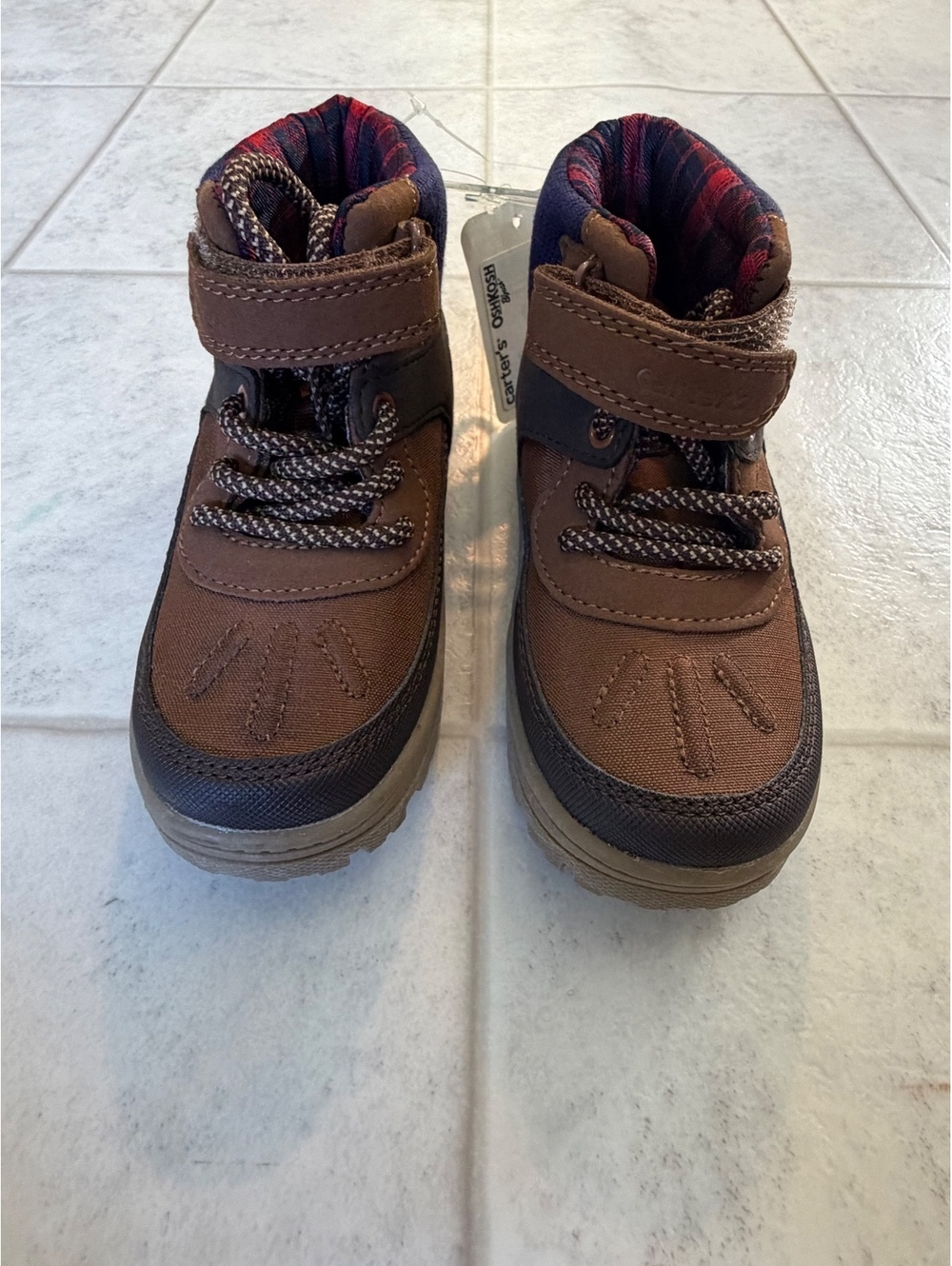 Kids brown winter boots